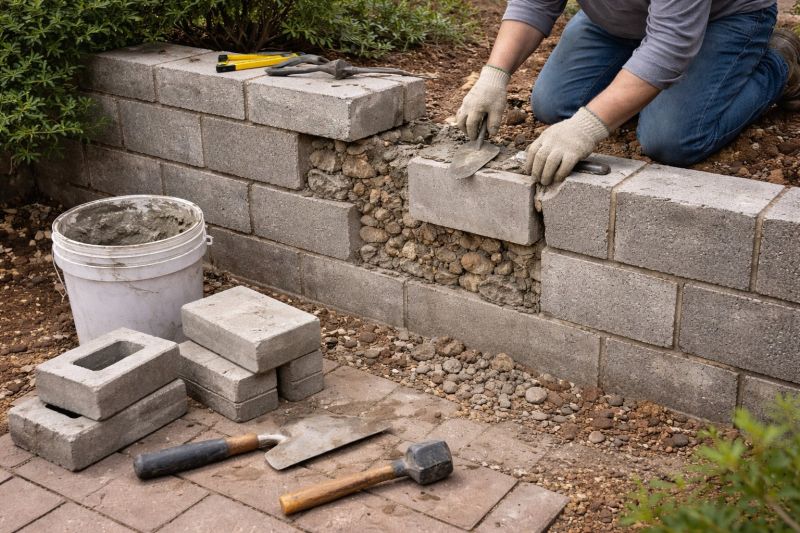 Block Wall Repair in Pontiac, MI