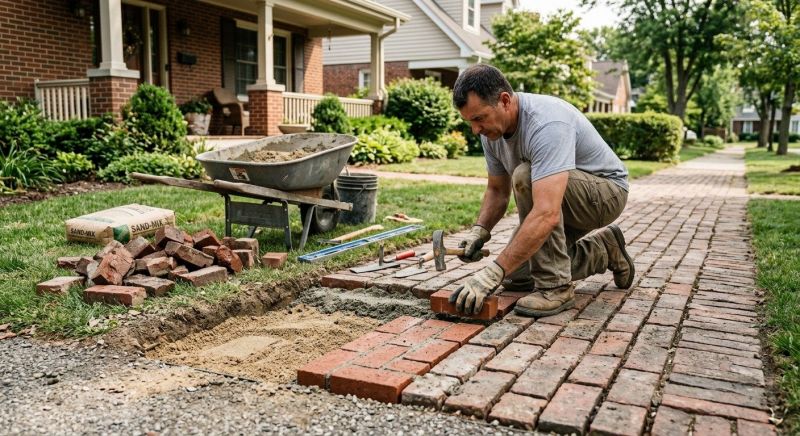 Brick Flatwork Repair in Dryden, MI