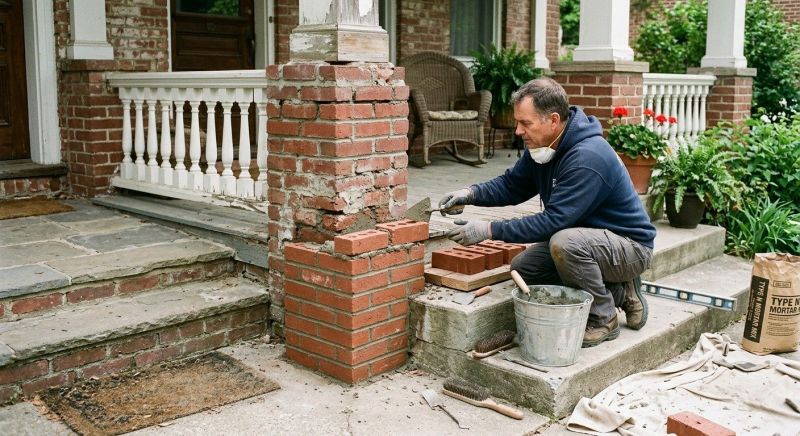 Brick Stairs Repair in Clarkston, MI