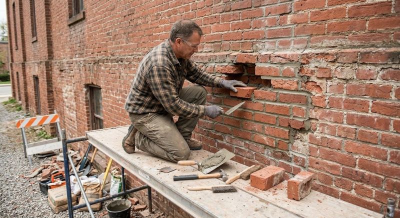 Brick Stairs Repair in Dearborn Heights, MI