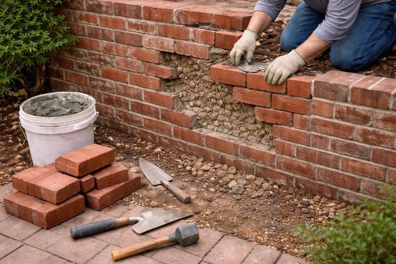 Brick Wall Repair in Walled Lake, MI