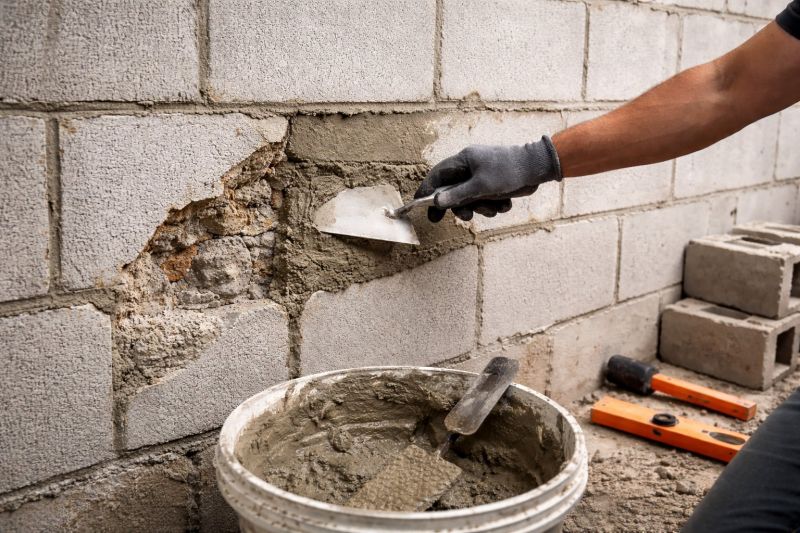 Concrete Block Repair in Canton, MI