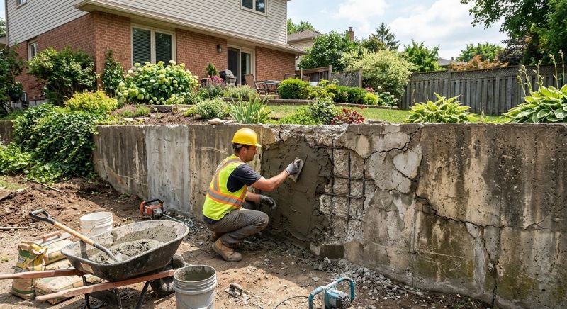 Retaining Wall Repair in Oakland County, MI