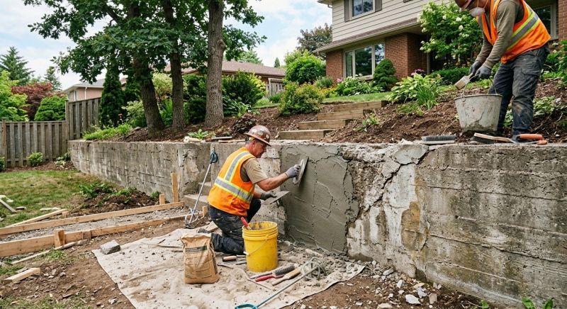 Retaining Wall Repair in Mount Clemens, MI