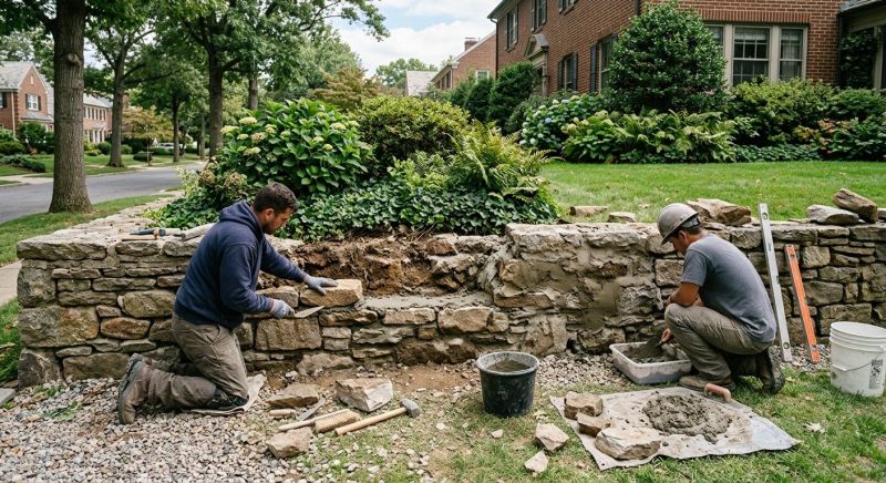 Retaining Wall Repair in Washington, MI
