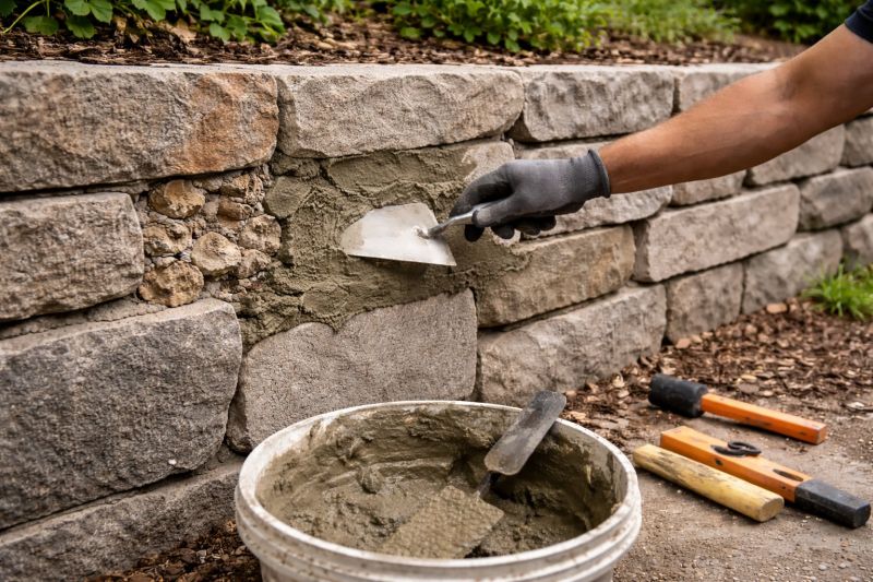 Rock Wall Repair in Oakland County, MI