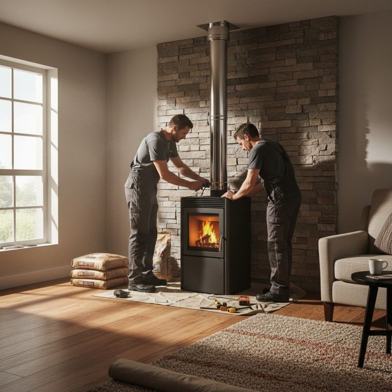 Stone Chimney Installation in Huntington Woods, MI