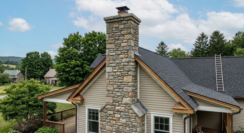 Stone Chimney Installation in Washington, MI