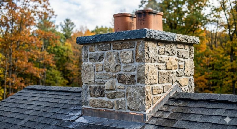 Stone Chimney Installation in Washington, MI