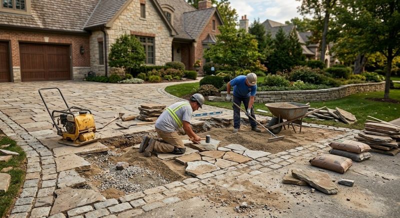 Stone Driveway Repair in Oakland County, MI