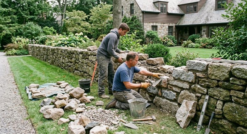 Stone Wall Repair in Wayne, MI