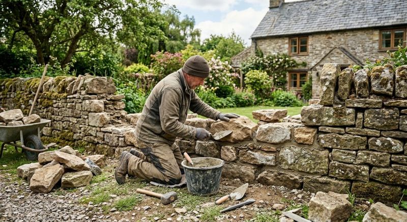 Stone Wall Repair in Wayne, MI